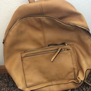 Tan book bag